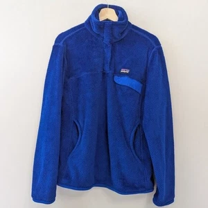 Patgonia blauer Damen-Fleecepullover mit Vierteldruckknopf Größe Large - Bild 1 von 11