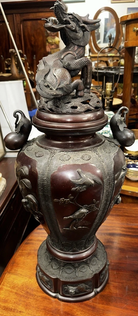 1850 - 1899 年日本古董青铜花瓶| eBay