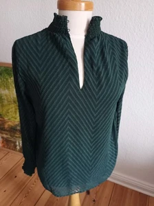 Damen Bluse Grün 38 Only 😊Wie Neu Semitransparente Ärmel - Bild 1 von 6