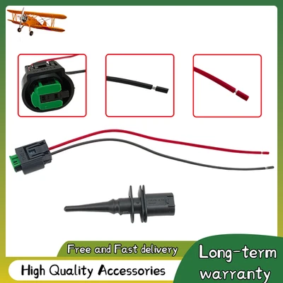 Ambient Outside Air Temperature Sensor & Pigtail For BMW 3 5 7 Series X1 X3 X5 - Imagem 1 de 4