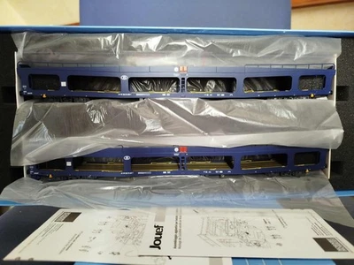 Jouef HJ4190 - Coffret 2 wagons porte-auto DD DEV 66 SNCB HJ 4190 - Photo 1/3