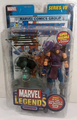 Marvel Legends Hawkeye Serie VII Super Poseable 2004 Toybiz Nuevo En Caja/Sellado Foto 1 de 4