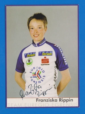 CYCLISME carte cycliste FRANZISKA RIPPIN équipe EUROGIO EGRENSIS 2002 Signée - Photo 1/2