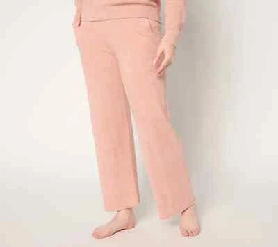 Barefoot Dreams CozyChic Lite Rolled Edge Ankle Pant-Coral-Petite XS-NWT-A674677 - Image 1 of 2