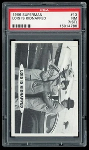 1966 Topps Superman Card #13 Lois Is secuestrada PSA 7ST - Imagen 1 de 4
