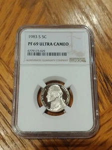 1983-S JEFFERSON NICKEL NGC PF69 ULTRA CAMEO - Picture 1 of 2
