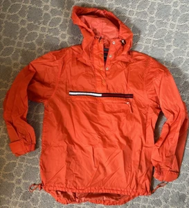 Tommy Jeans Men’s Medium Orange Nylon Packable Hoodie - Picture 1 of 6