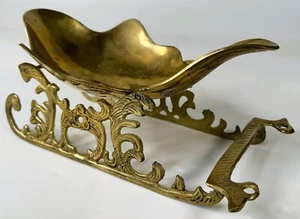 Very Pretty Classy Solid Brass Sleigh 6" X 10" Detachable Body - Picture 1 of 10