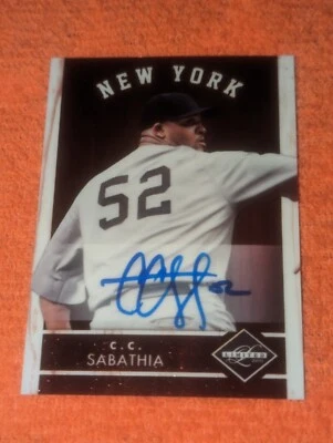 Leaf Limited CC Sabathia 095/249 2012 autógrafo/firmado Salón de la fama Ney York Yankees  Foto 1 de 3