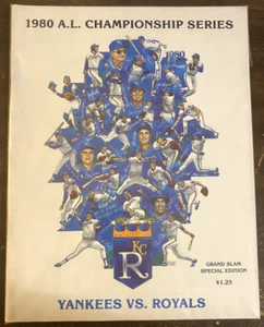 KANSAS CITY ROYALS - 1980 Serie de Campeonato de la Liga Americana - Programa de Juego - Imagen 1 de 2