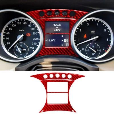 Cubierta envolvente velocímetro de fibra de carbono rojo para Mercedes-Benz R320/350 Foto 1 de 4