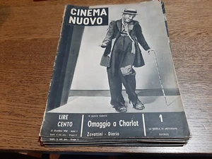 Cinema Nuovo, Anno I-II, dal n.1 al n.10 (1952-1953) (Omaggio a Charlot) [B5] - Picture 1 of 12