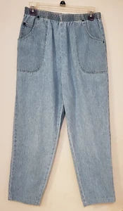Cabin Creek Womens Size 10P Stretch Denim Pull On Pants Elastic Waist 2 Pockets - Picture 1 of 2
