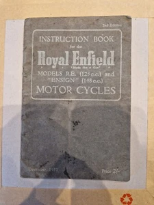 Royal Enfield Models R.E 125cc and Ensign 148cc Instruction Book - Picture 1 of 2