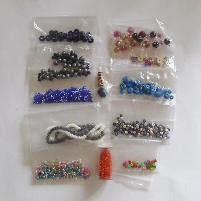 BUNDLE Beads Glass Sequins Craft Necklace Jewellery Making Gutterman NEW - Image 1 of 4