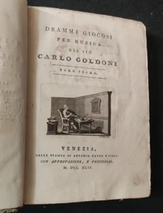 DRAMMI GIOCOSI PER MUSICA CARLO GOLDONI VENEZIA 1794 - Foto 1 di 2