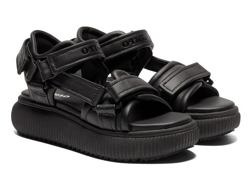 ASICS Scarpe sandalo Onitsuka Tiger OTIGER CON CINTURA NERO NERO unisex Giappone nuove con scatola