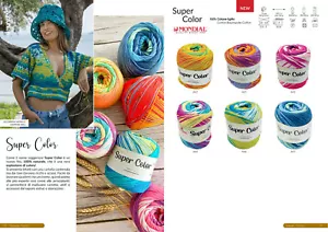 Mondial Super Color 100g 100% Baumwolle Farbverlaufsgarn Stricken Wolle Häckeln - Bild 1 von 13