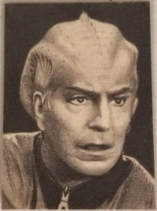 Original Richard Salvucci Sketch ACEO - Alan Rickman - Alex Dane- Galaxy Quest - Picture 1 of 2