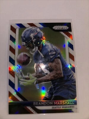 2018 Panini Prizm - Red White & Blue Prizm #23 Brandon Marshall - Image 1 of 2