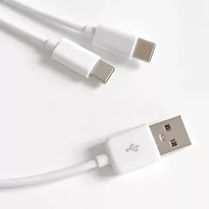 1meter 3ft 2 in 1 USB type C charger cable power 2 type c devices at once - Picture 1 of 5