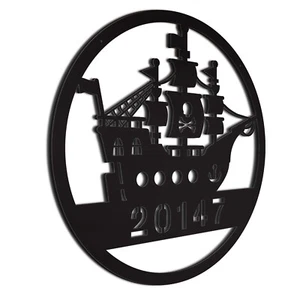 Ship Address Number Sign | Door hanger | Postal Number Sign | Gift for New House - Picture 1 of 7