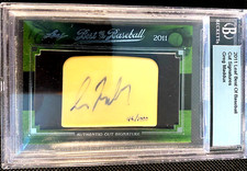 2011 Leaf Cut Signature Edition GREG MADDUX Baseball Hall of Famer Auto G5230