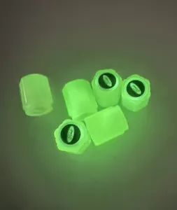 6 pieces of Ford Luminous phosphorescent green tire valve Cap - Picture 1 of 2