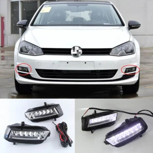 LED DRL Daytime Running Lights Daylight Drive Lamp For Volkswagen VW Golf 7 - Picture 1 of 10