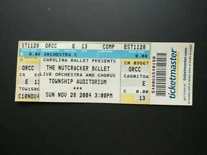 Carolina Ballet The Nutcracker Nov 28 2004 Ticket Stub G21 - Picture 1 of 2