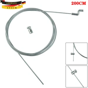 200cm Rasenmäher Z-Haken Bowdenzug Seilzug Gaszug Radantrieb Mit Schraubnippel - Bild 1 von 13