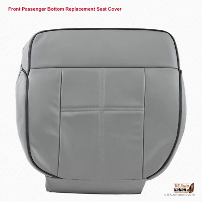 Lincoln Mark LT 2006 2007 2008 4X4 - Cubierta de asiento de cuero inferior delantera derecha gris Foto 1 de 4