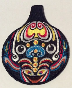 TRIBAL FACE Sew On PATCH *Great for Bags,Caps,Jackets,Pants Etc - Picture 1 of 1