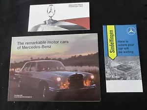 1966 Mercedes Brochure Set 230 S 250SE 300SE Coupe Conv 600 230SL Sales Catalog - Picture 1 of 12