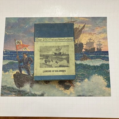 Rompecabezas Desembarco de Colón 1410 250 Piezas Entrelazado De Colección 11x14 Raro Foto 1 de 4