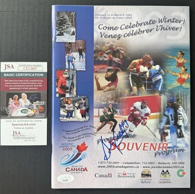 Sidney Crosby Signed 2003 Canada Winter Games Program JSA COA Vintage Auto RARE - Image 1 of 3