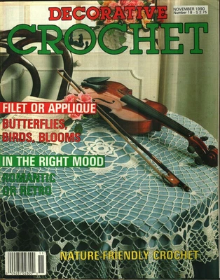 REVISTA CROCHET DECORATIVA NOVIEMBRE 1990 NÚMERO 18 TAPETES Y MÁS 29 PATRONES Foto 1 de 4