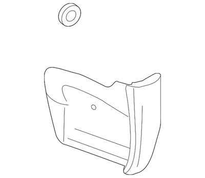 Genuine GM Black Front Passenger Side Fender Paint Protector 84621826 - Image 1 of 3