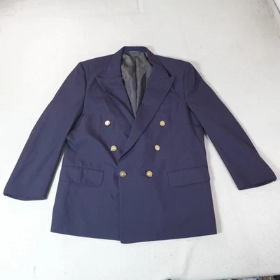 Blazer vintage Burberrys para hombre 44 azul doble botonadura botones dorados años 90 dinero antiguo Foto 1 de 4