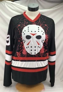 FRIDAY THE 13TH/JASON VOORHEES: ICE HOCKEY JERSEY/SHIRT: ADULTS SIZE L: SUPERB!! - Picture 1 of 10