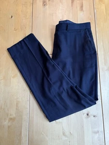 Charles Tyrwhitt Flat Front Slim Fit Black Trousers 100% Wool W34L32 - Picture 1 of 6