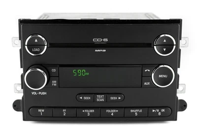 Reproductor de CD de 6 discos radio AM FM Ford Fusion Mercury Milan 2008-09 9E51-18C815-DA Foto 1 de 4