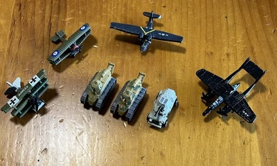 Micro Machines Military Classic WWI WWII Airplanes Tanks Rare - Image 1 of 4