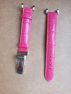 Elysee Damen Uhrenarmband 16mm Pink Faltschließe Spezialband 190mm Neu E723 - Picture 1 of 4