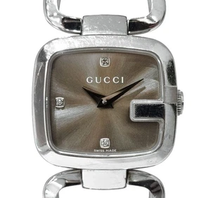 Gucci Diamond Steel Watch 125.5 7245321011 75831573 - Picture 1 of 6