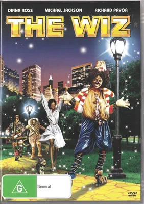 The Wiz - Michael Jackson, Diana Ross, Richard Pryor(DVD, 1978) A9  Region 4 Foto 1 de 2