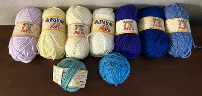 Vintage Patons Skeins Yarn Acrylic Nylon Lot Of 7+ Skeins Various Colors - Image 1 of 4