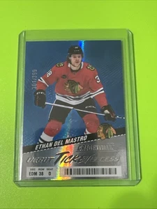 2024-25 UD Credentials ETHAN DEL MASTRO Rookie Debut Ticket Access /399 Blue 135 - Picture 1 of 3