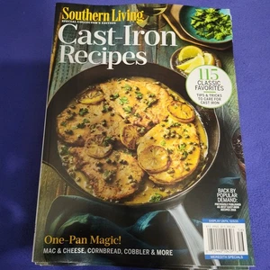 Cast-Iron Recipes: SOUTHERN LIVING MAGAZINE 2025 ~ 115 Classic Favorite Recipes - Picture 1 of 7