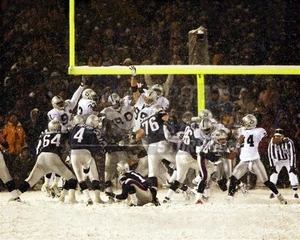 Adam Vinatieri Patriots snow bowl winning field goal 8x10 11x14 16x20 photo 181 - Picture 1 of 1